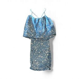 Blue Star and Moon Cropped Pajama Printfresh